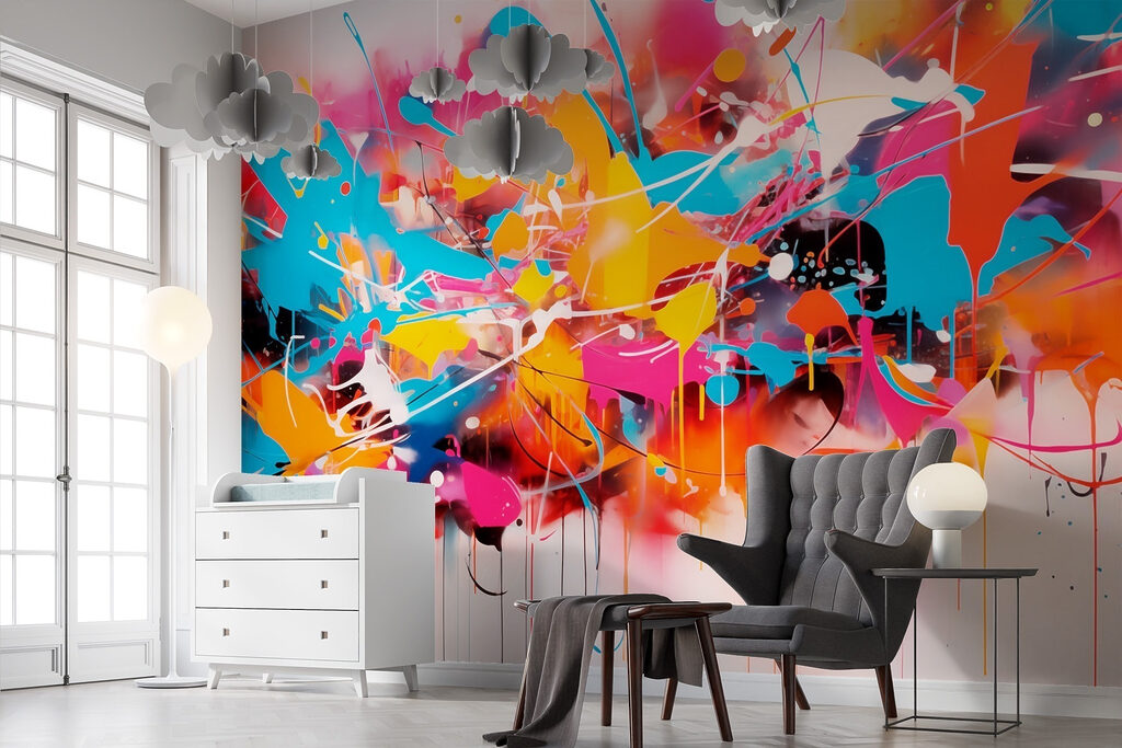 Bunte Farbspritzer — Interieur 3