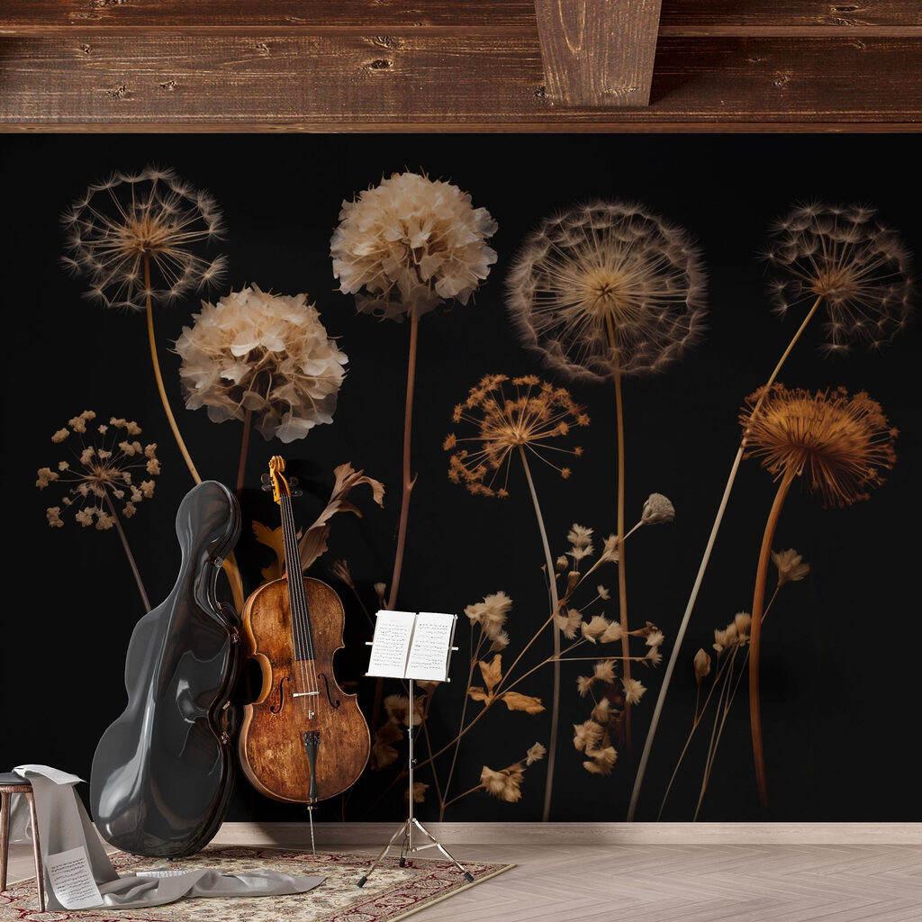 Trockenblumen im Helldunkel — Interieur 2