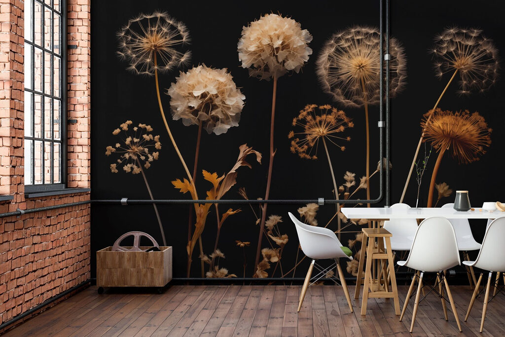 Trockenblumen im Helldunkel — Interieur 3
