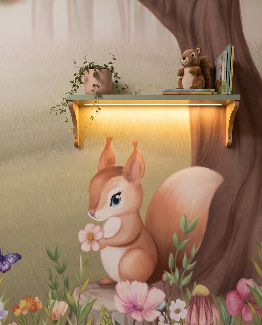 Einhörner unter rosa Blüten — Interieur 4