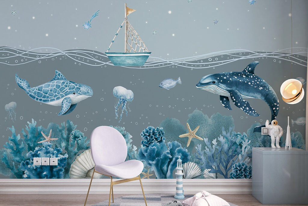 Segelboot über dem Riff — Interieur 2