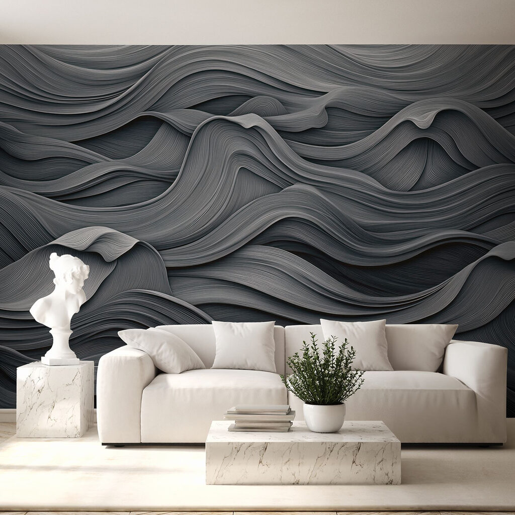 Schichten wie Meereswellen in einem Interieur