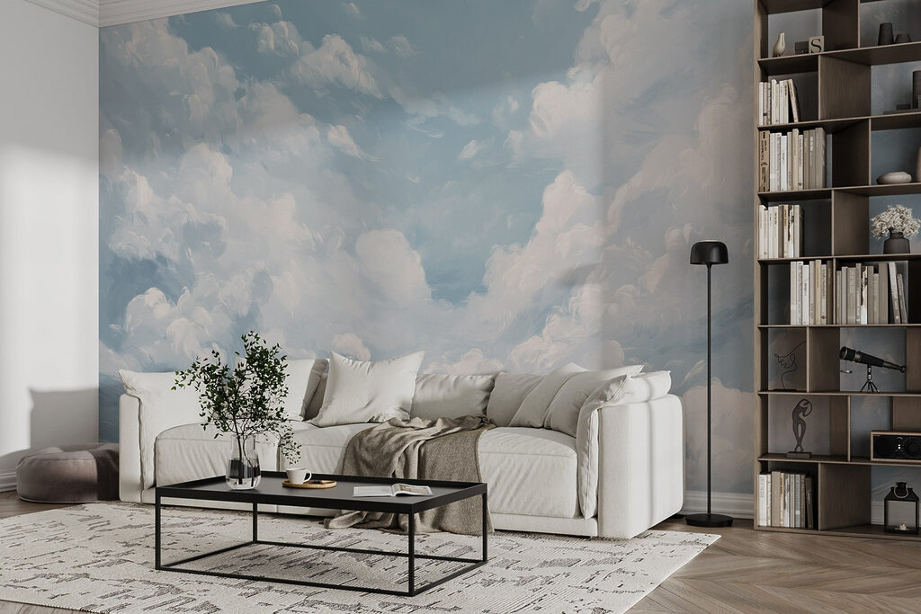 Wolken am hellblauen Himmel — Interieur 3