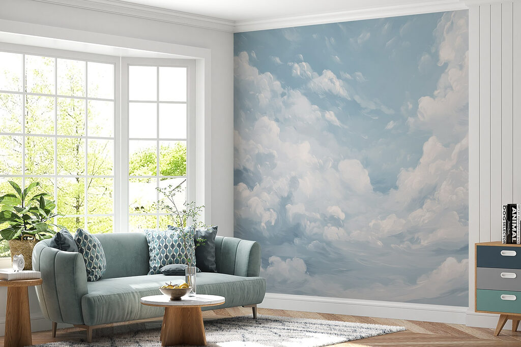 Wolken am hellblauen Himmel — Interieur 4