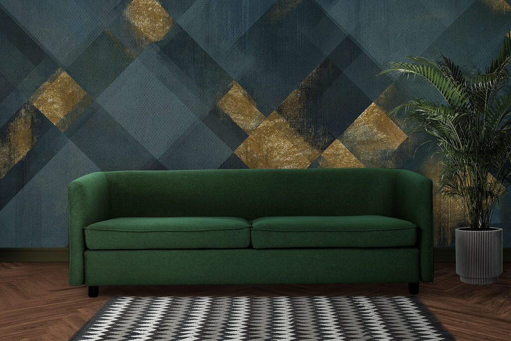 Quadrate mit goldenen Flächen — Interieur 4