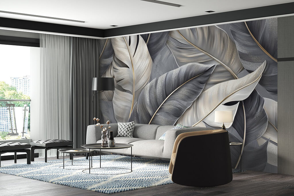 Blätter mit goldenen Adern — Interieur 4