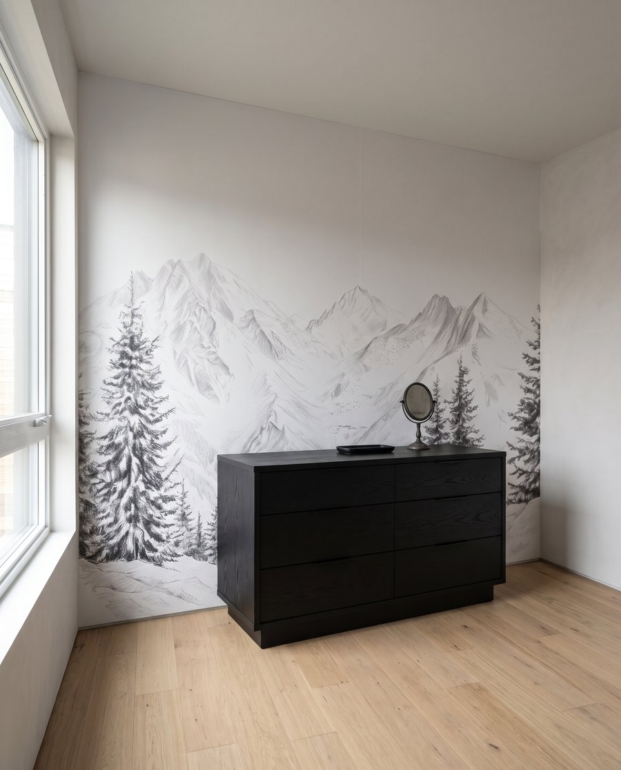 Kiefern vor weißen Gipfeln — Interieur 4