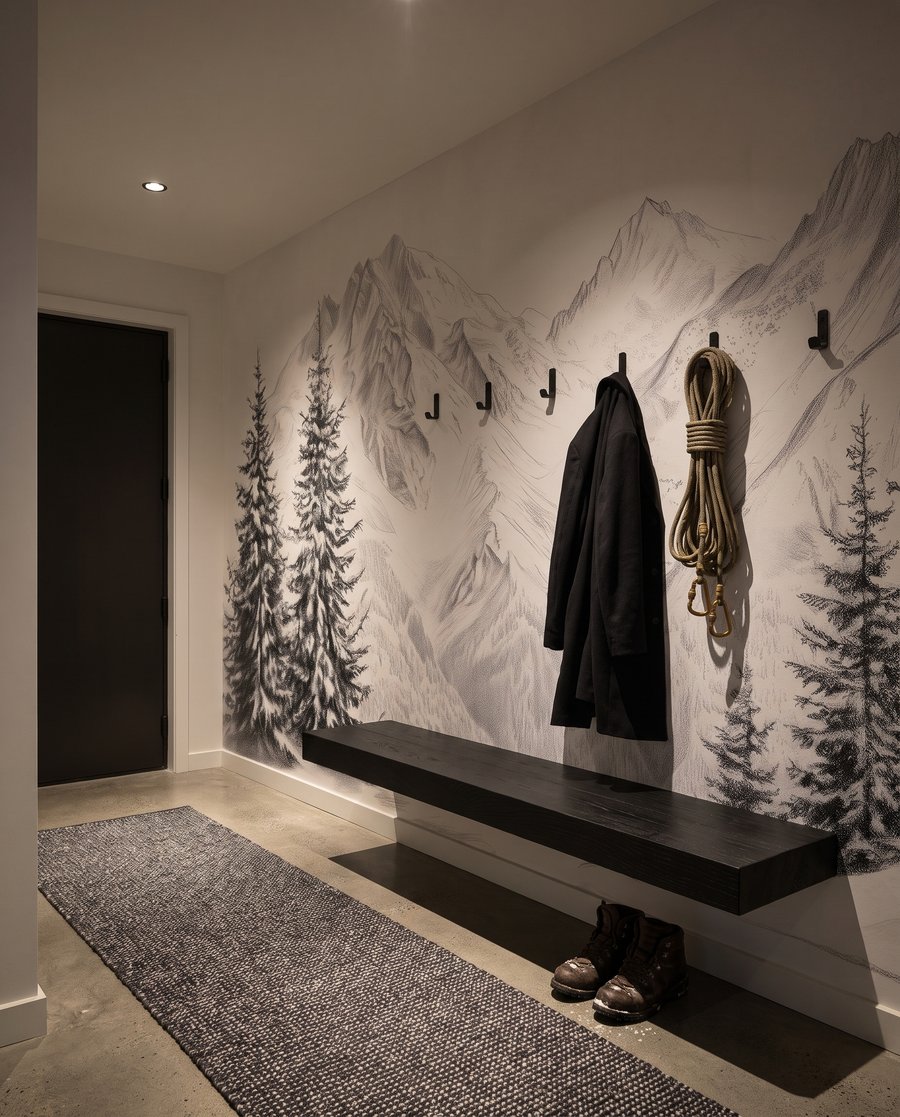 Kiefern vor weißen Gipfeln — Interieur 6