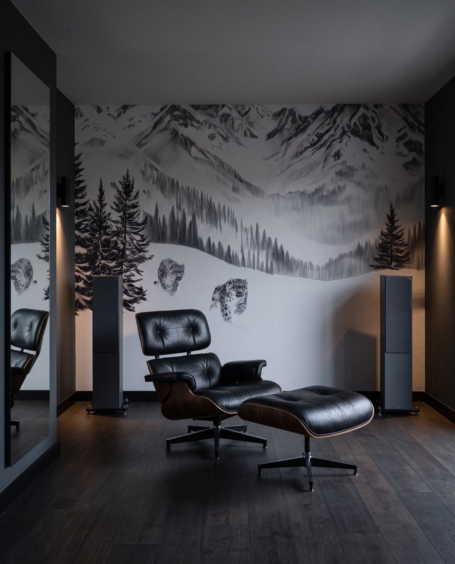 Vögel über weißen Gipfeln — Interieur 3