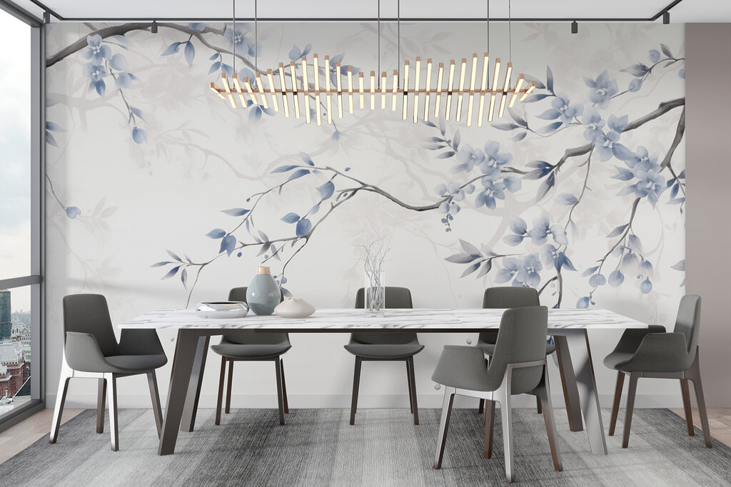 Zweige mit bläulichen Blättern — Interieur 2