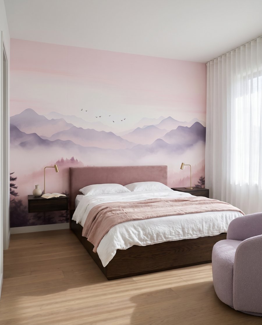 Bergtal im rosa Nebel — Interieur 1