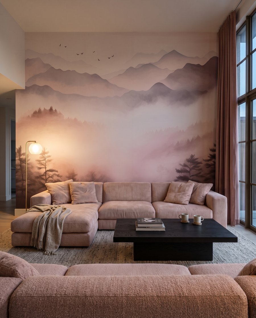Bergtal im rosa Nebel — Interieur 4