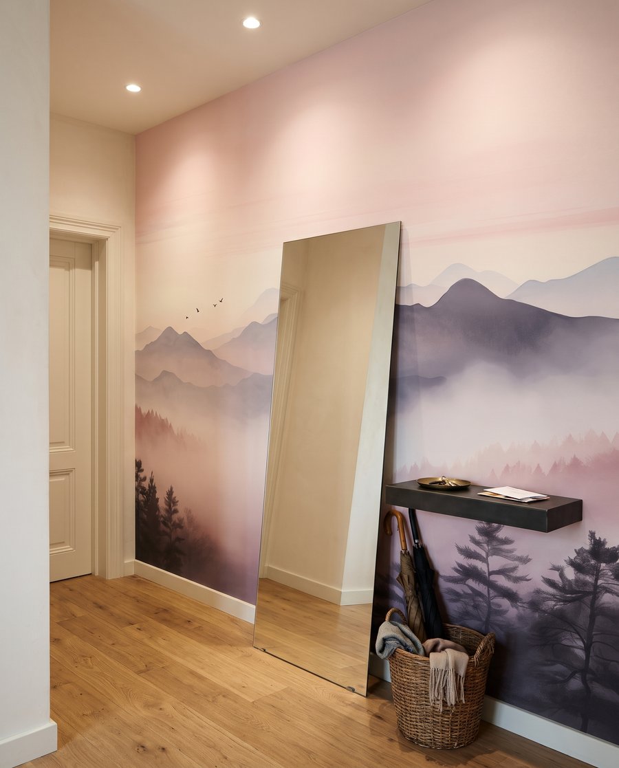 Bergtal im rosa Nebel — Interieur 6