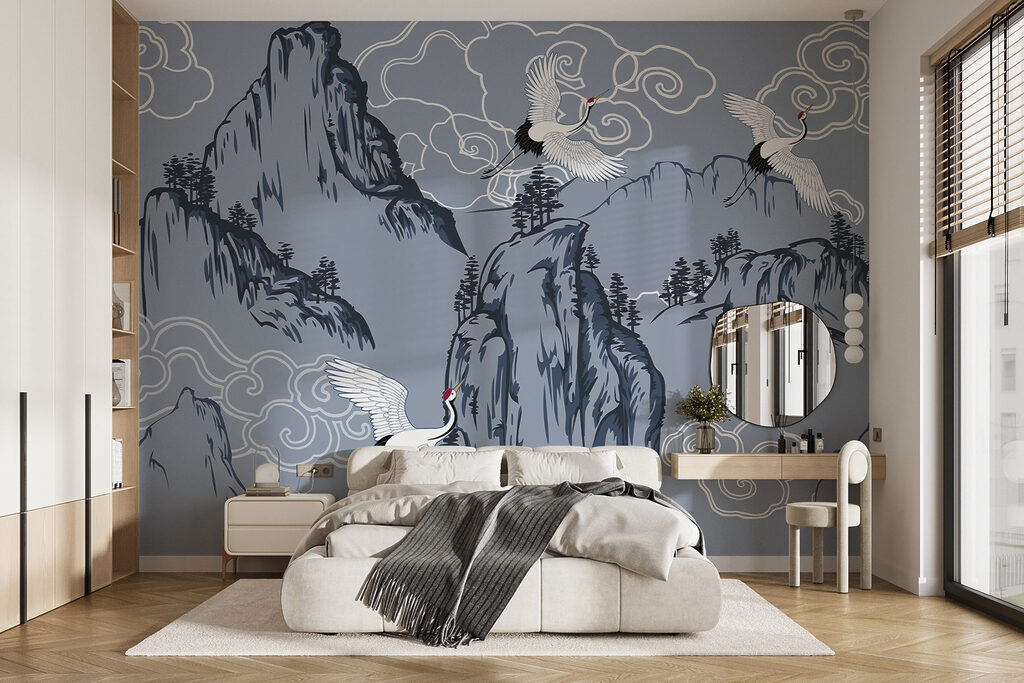 Kraniche über den Bergen — Interieur 1