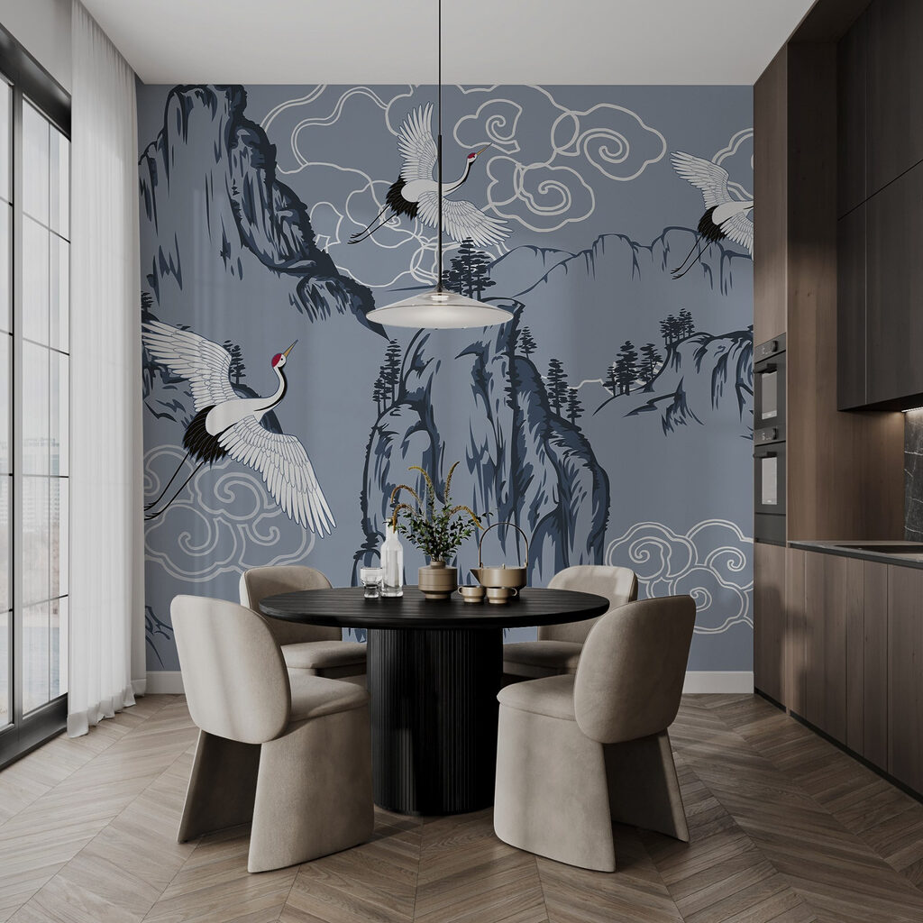 Kraniche über den Bergen — Interieur 2