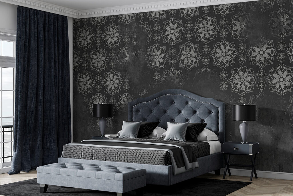 Spitzenrosetten mit Patina in einem Interieur