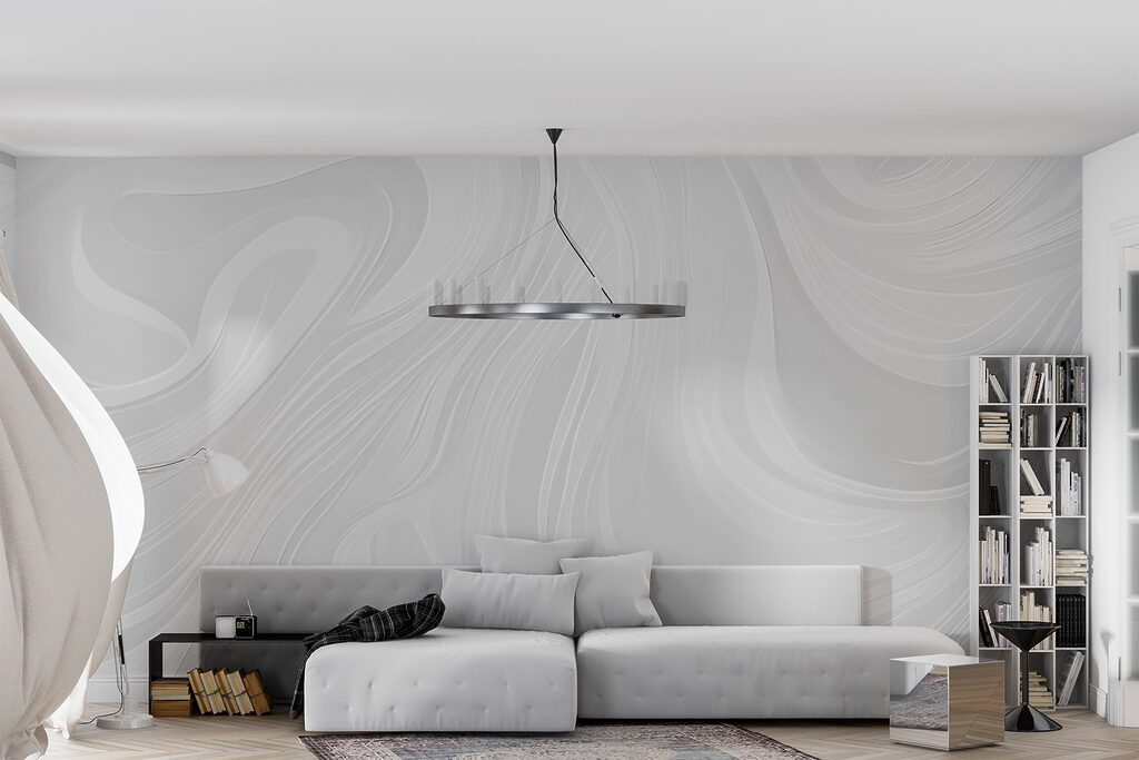 Bänder in Schleifen in einem Interieur