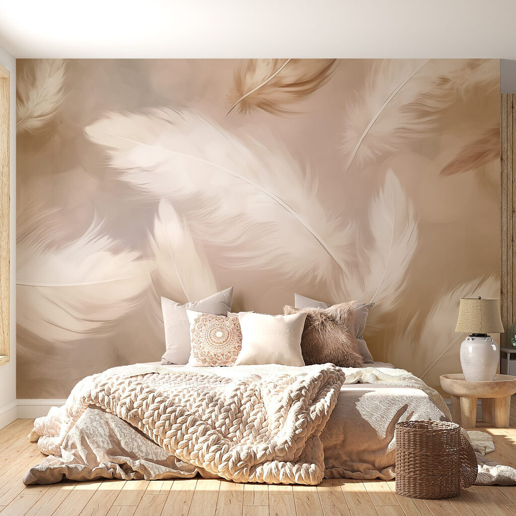 Federn in alle Richtungen in einem Interieur