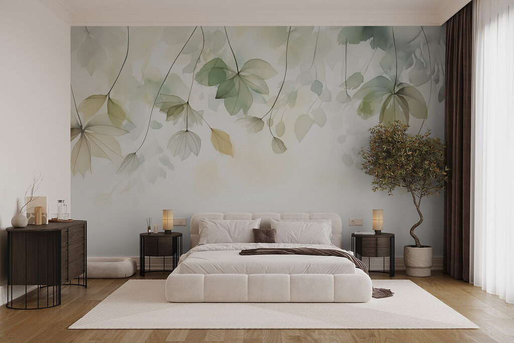 Blätter wie Schleier in einem Interieur