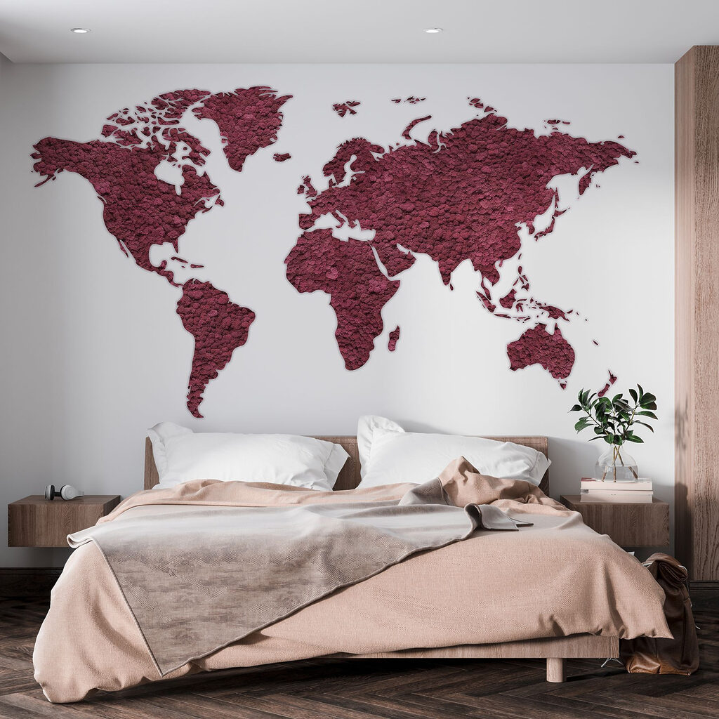 Weltkarte mit Farbspuren — Interieur 1