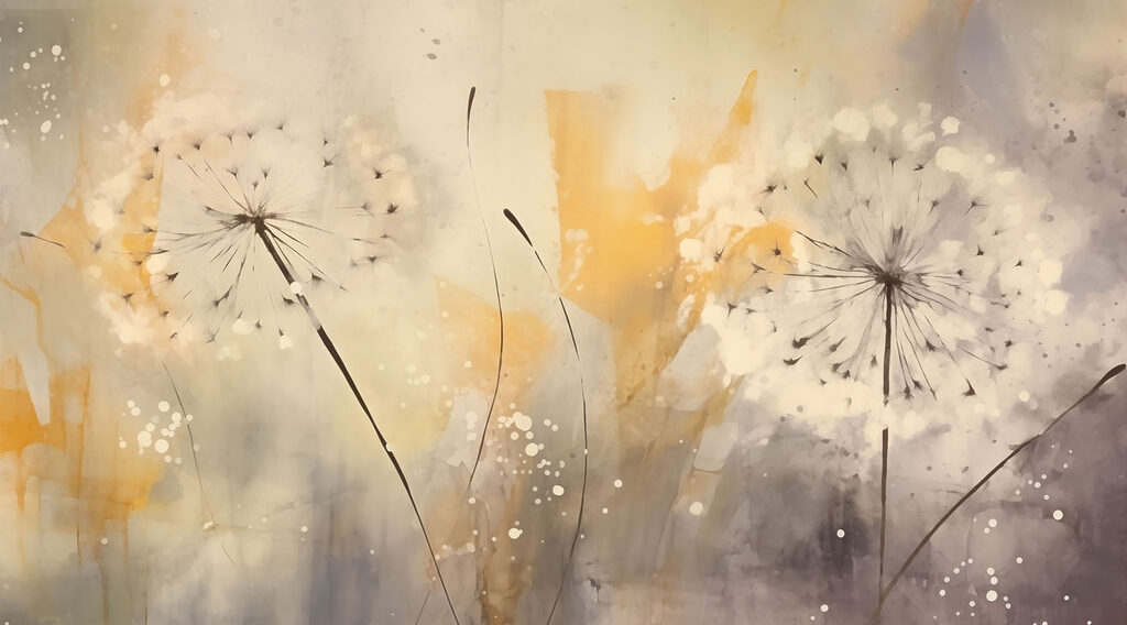 Pusteblumen — ganzes Design