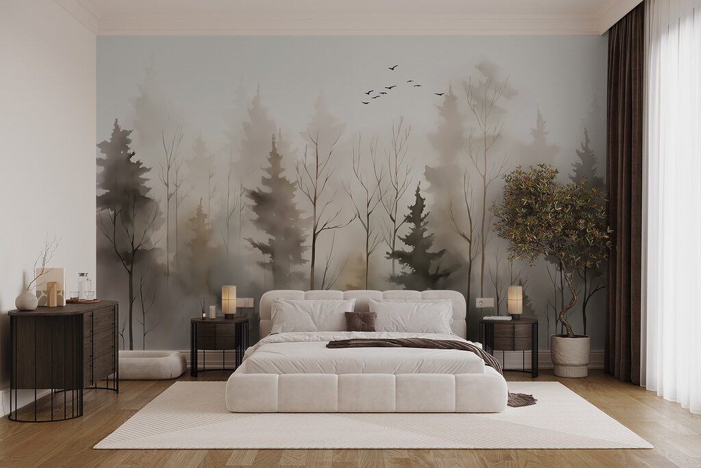 Kahle Bäume und Vögel — Interieur 1