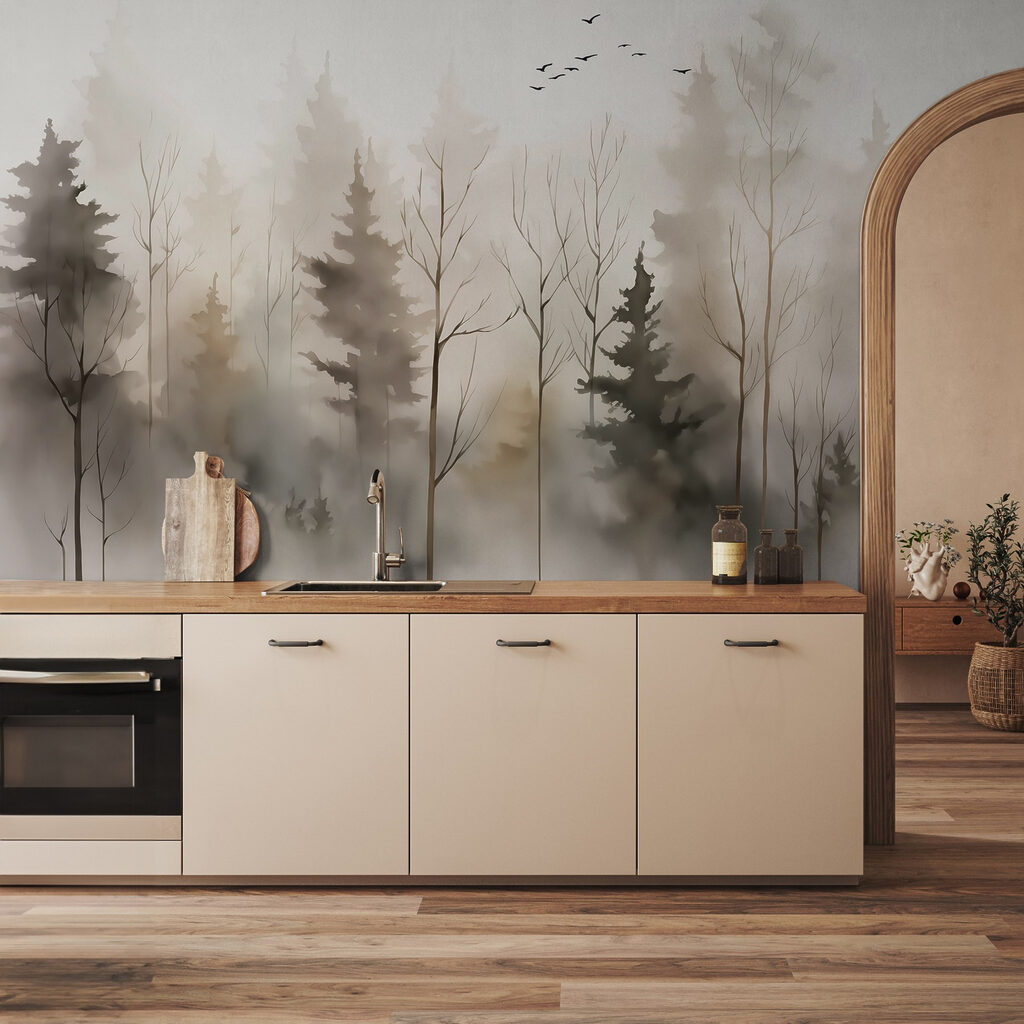 Kahle Bäume und Vögel — Interieur 2