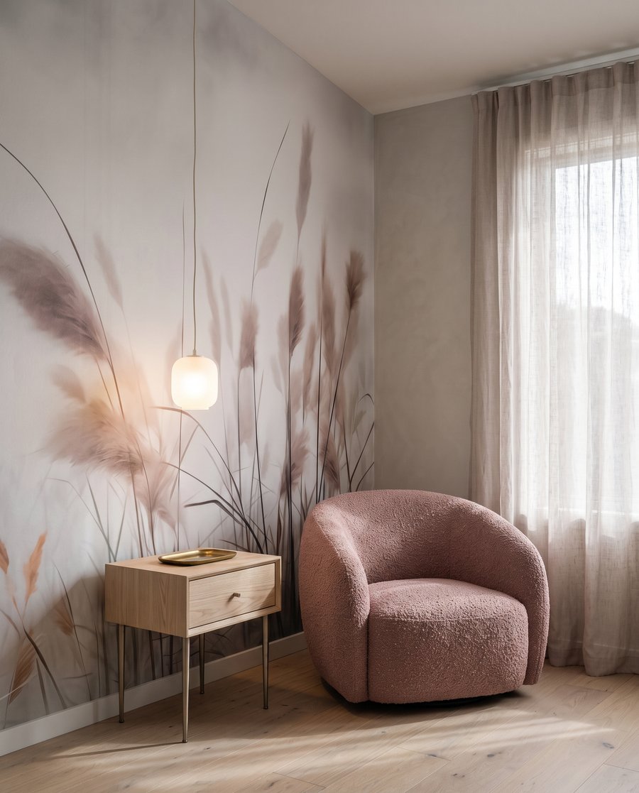 Braune Rispen im Dunst — Interieur 3