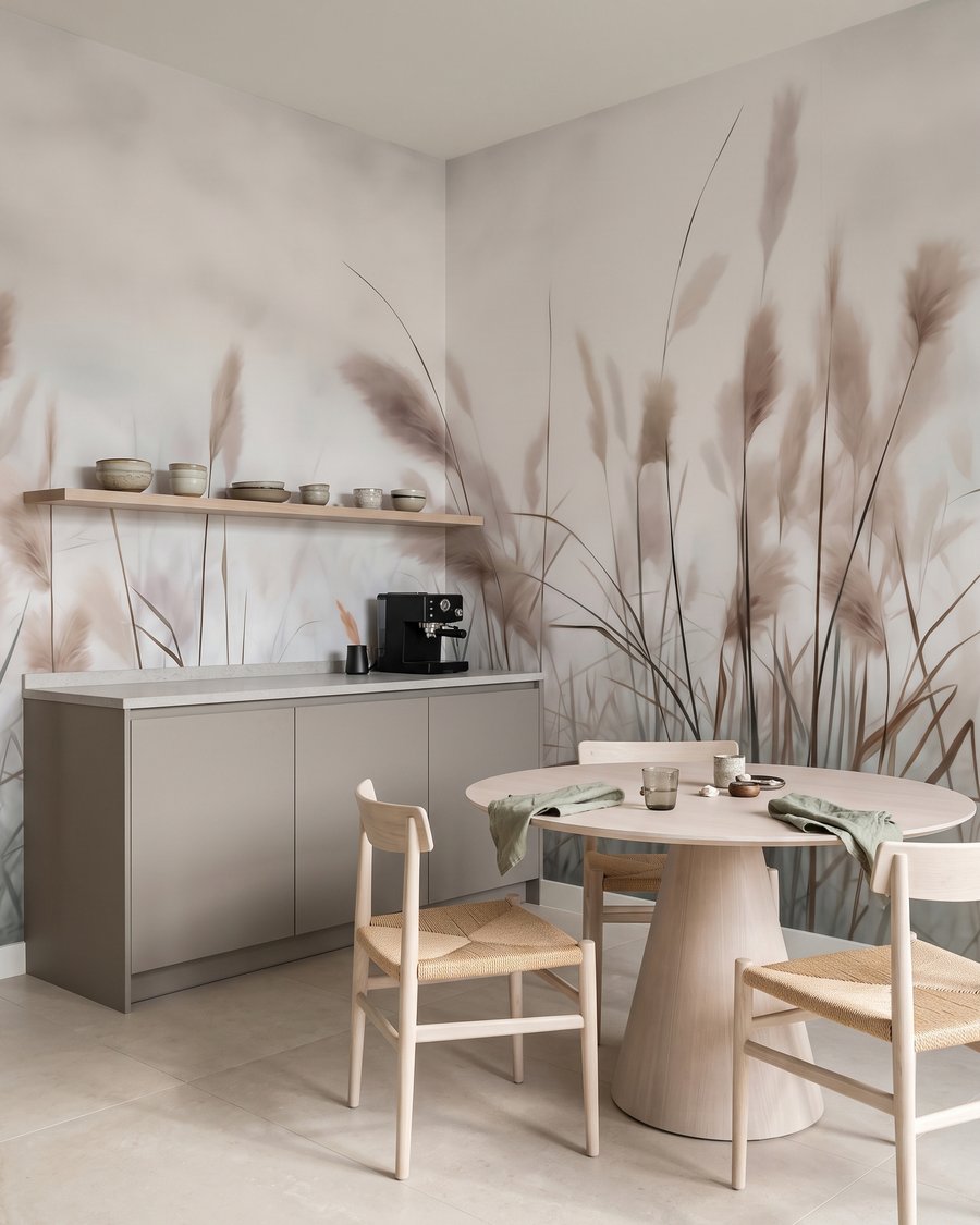 Braune Rispen im Dunst — Interieur 1