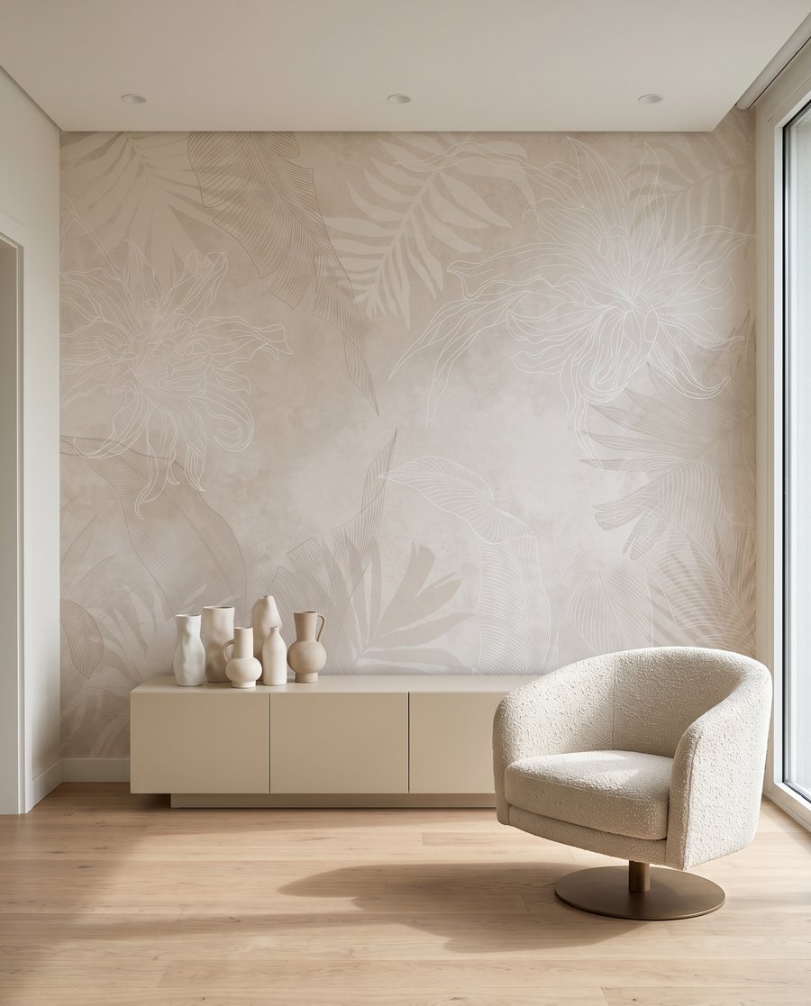 Verblasste Tropenblätter — Interieur 4