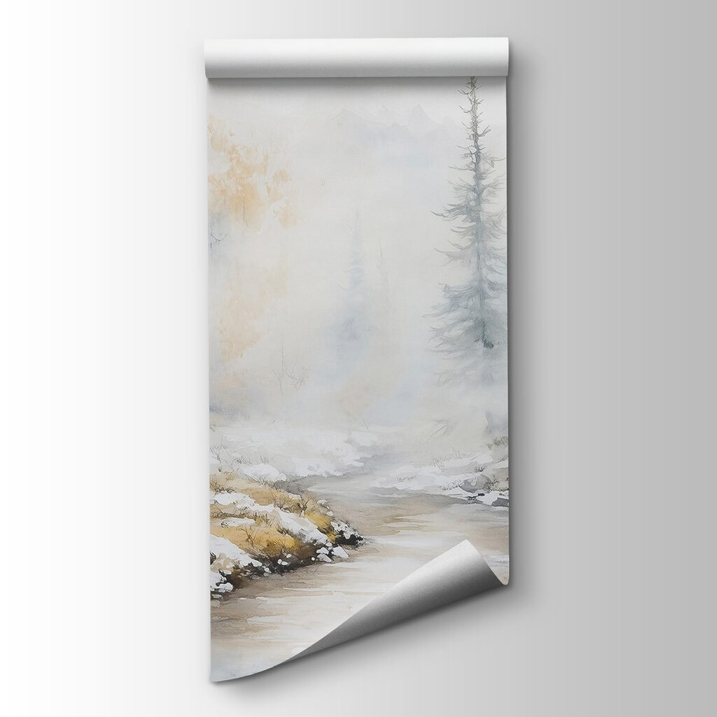 Winterbach in Aquarell — Produktansicht