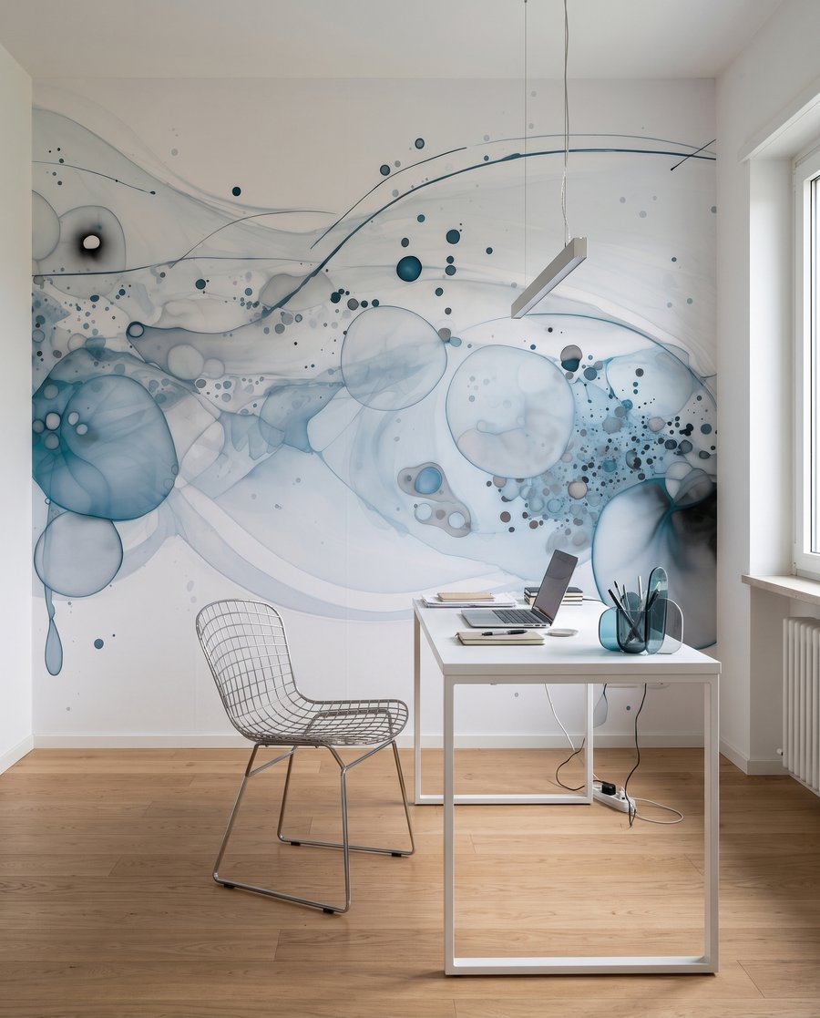 Farbkreise mit feinen Spritzern — Interieur 6