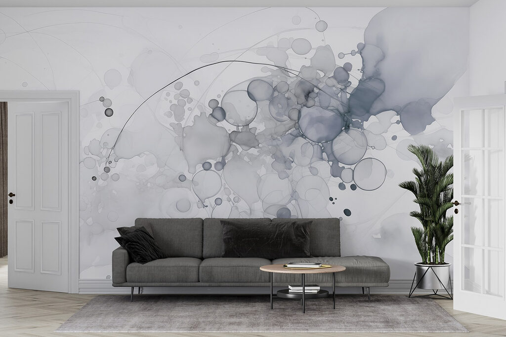 Blasen und feine Bögen in einem Interieur