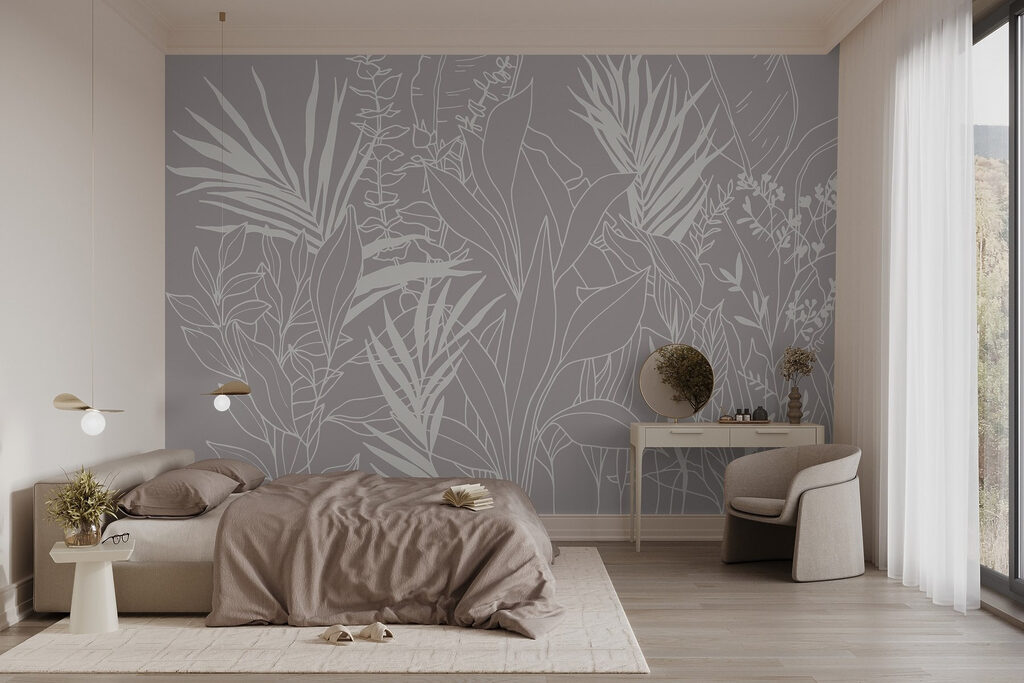 Tropische Zweige in Tusche — Interieur 1