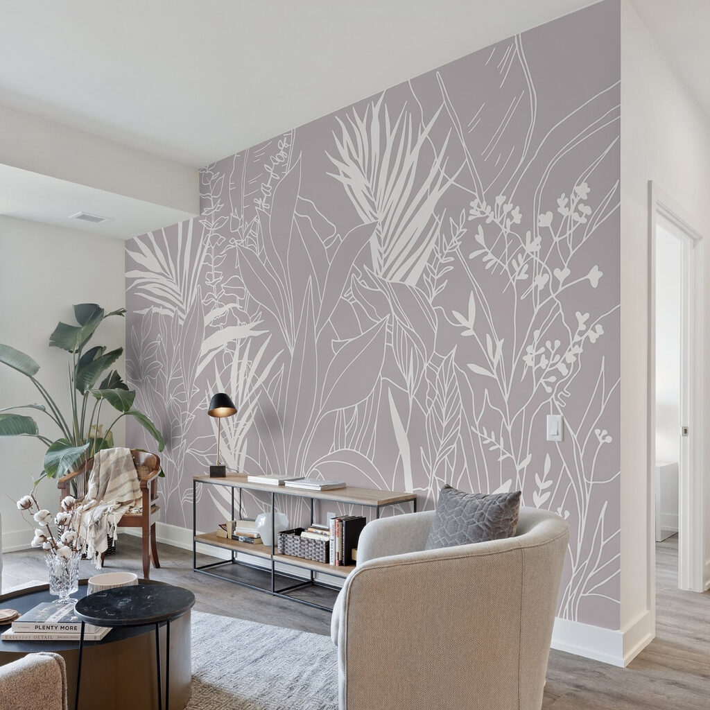 Tropische Zweige in Tusche — Interieur 2