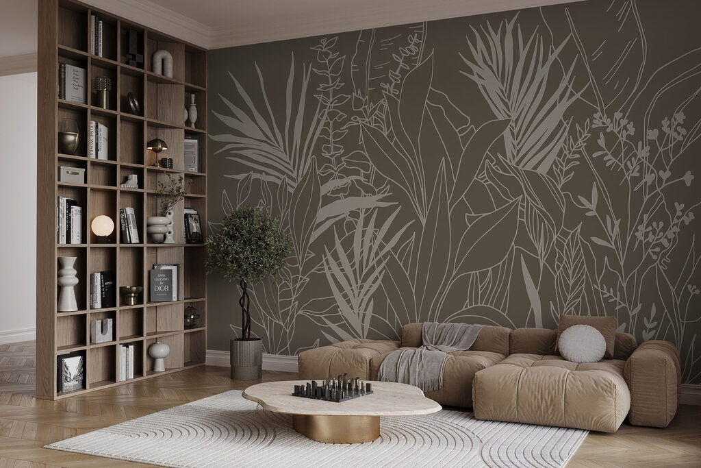 Tropische Zweige in Tusche — Interieur 1