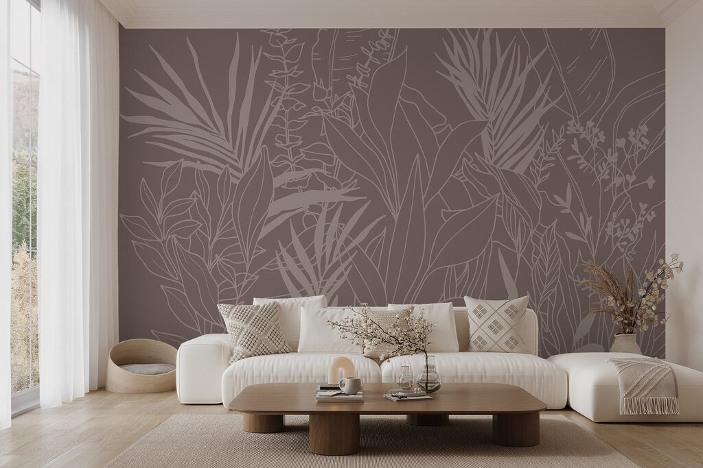 Tropische Zweige in Tusche — Interieur 2