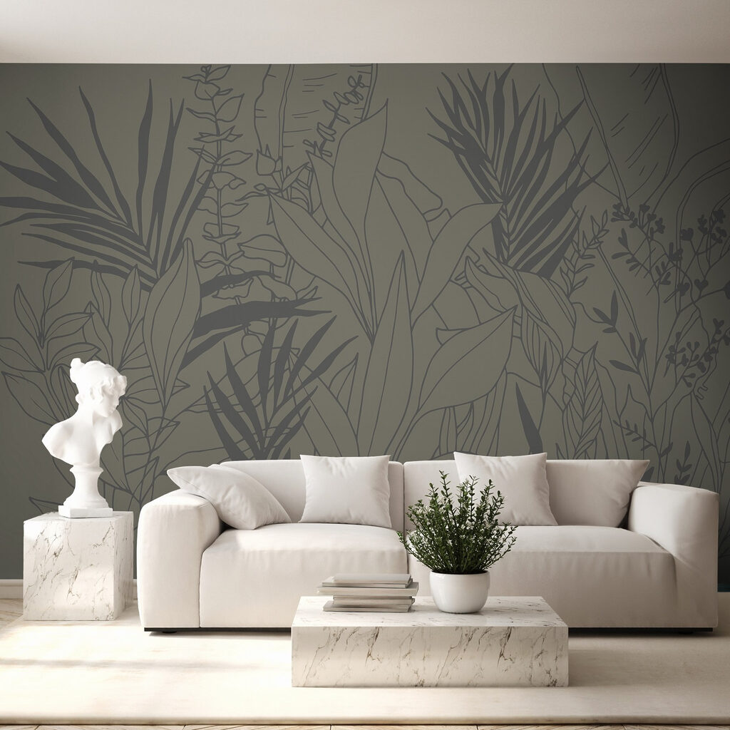 Tropische Zweige in Tusche — Interieur 1