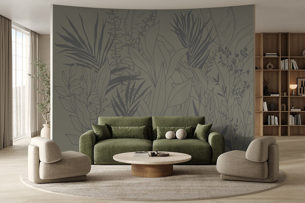 Tropische Zweige in Tusche — Interieur 2