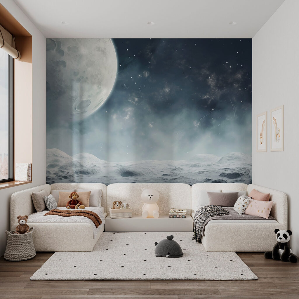 Mond über verschneiter Ebene — Interieur 2