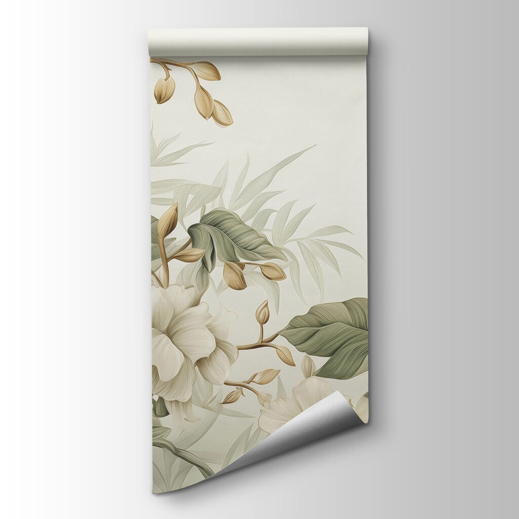 Kolibri zwischen cremeweißen Blüten — Produktansicht