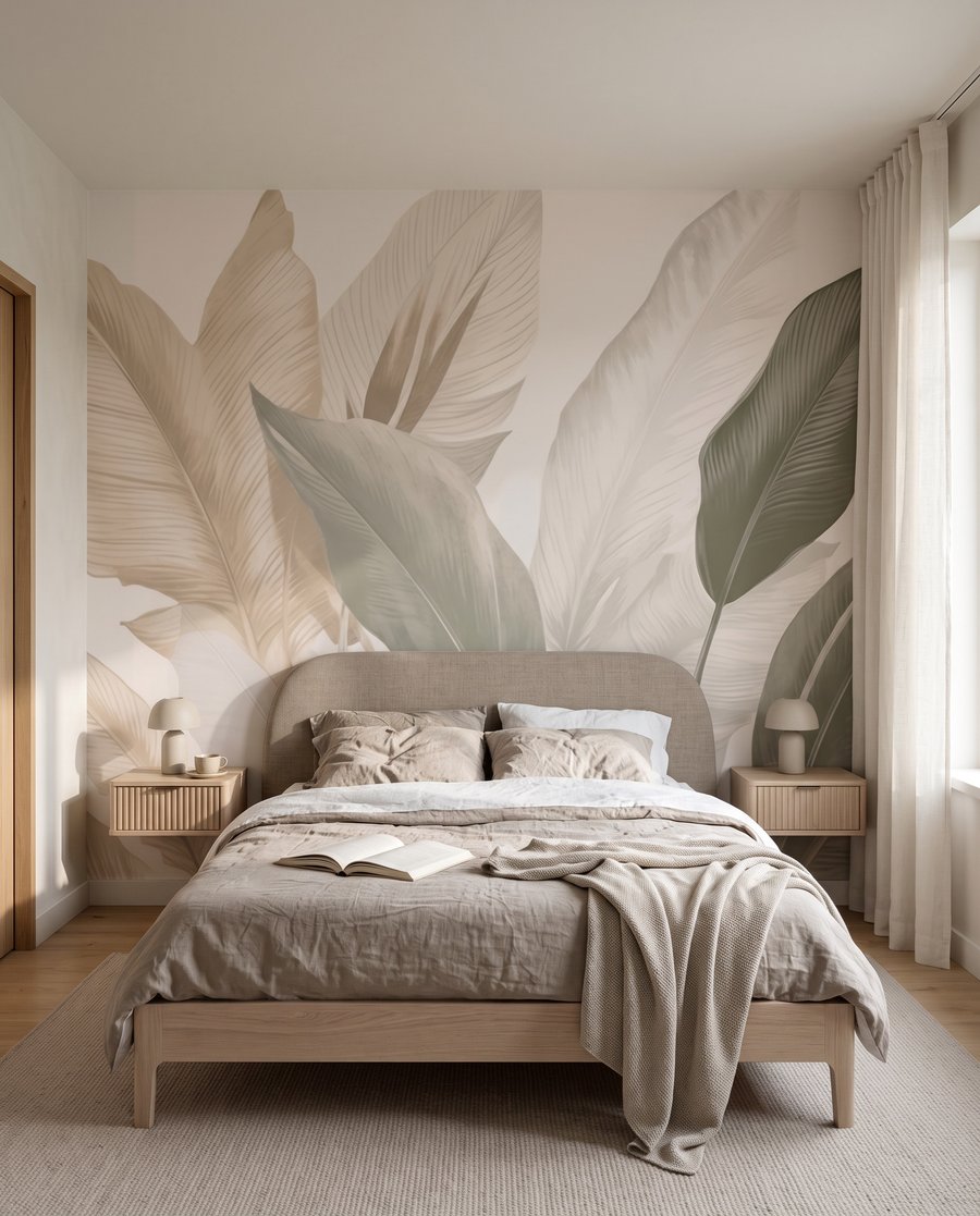 Rhythmus der Blätter in einem Interieur