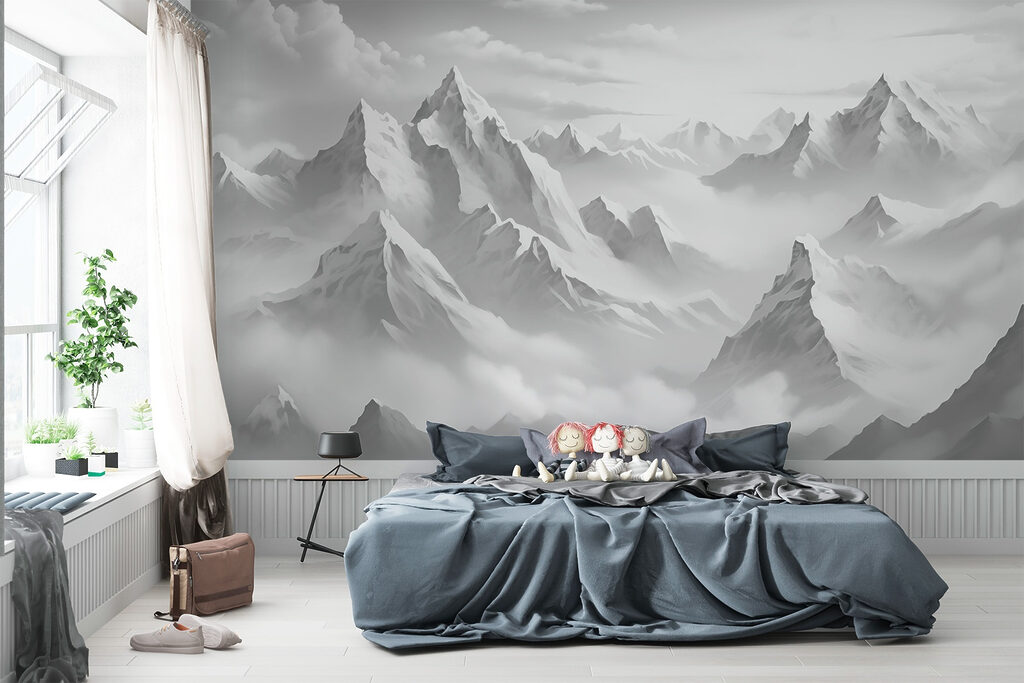 Gipfel über den Wolken in einem Interieur