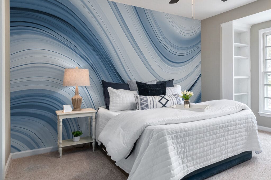 Wogende Linien in einem Interieur