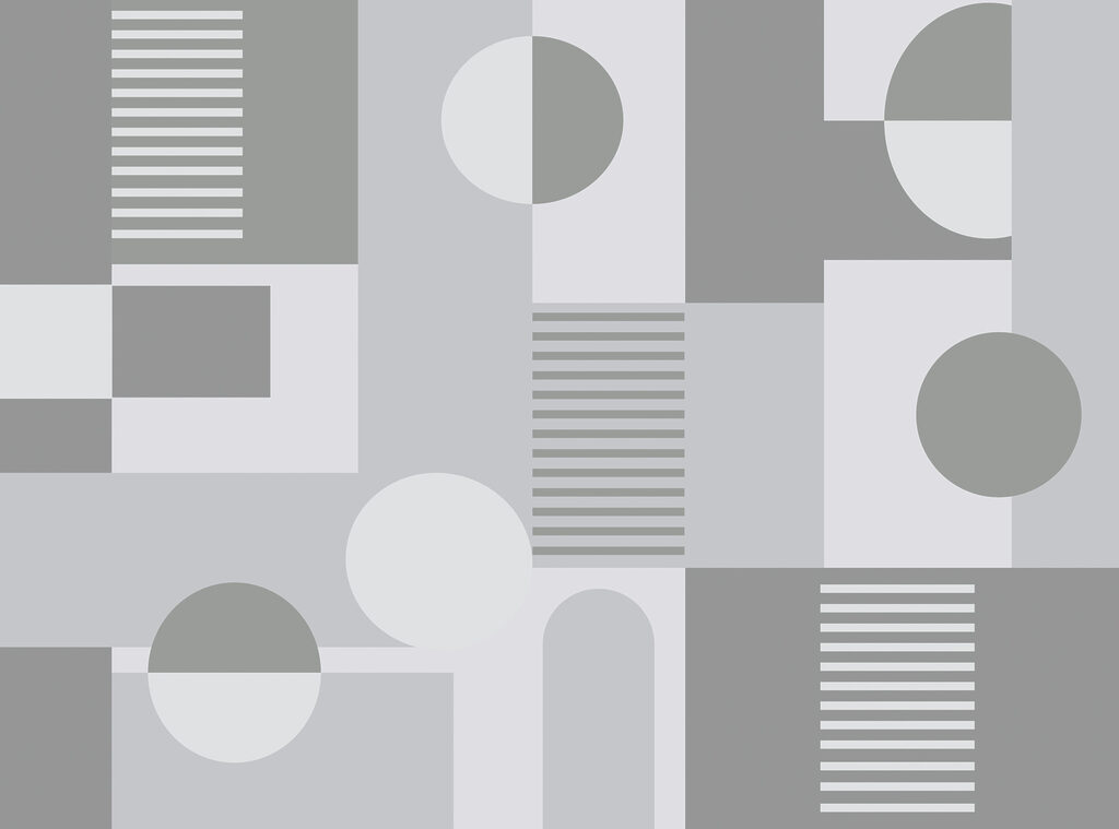 Geometrische Collage — ganzes Design