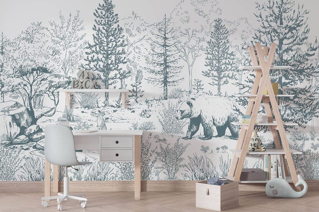 Bär im gezeichneten Wald — Interieur 4