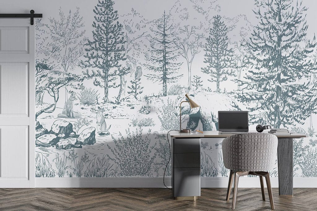Bär im gezeichneten Wald — Interieur 5