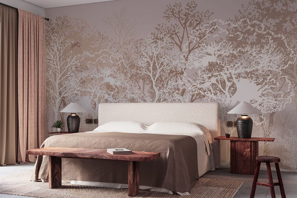 Bäume in kontrastreichen Linien — Interieur 3