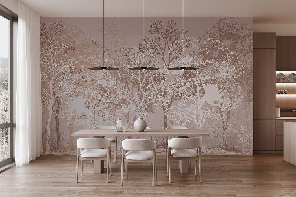 Bäume in kontrastreichen Linien — Interieur 4