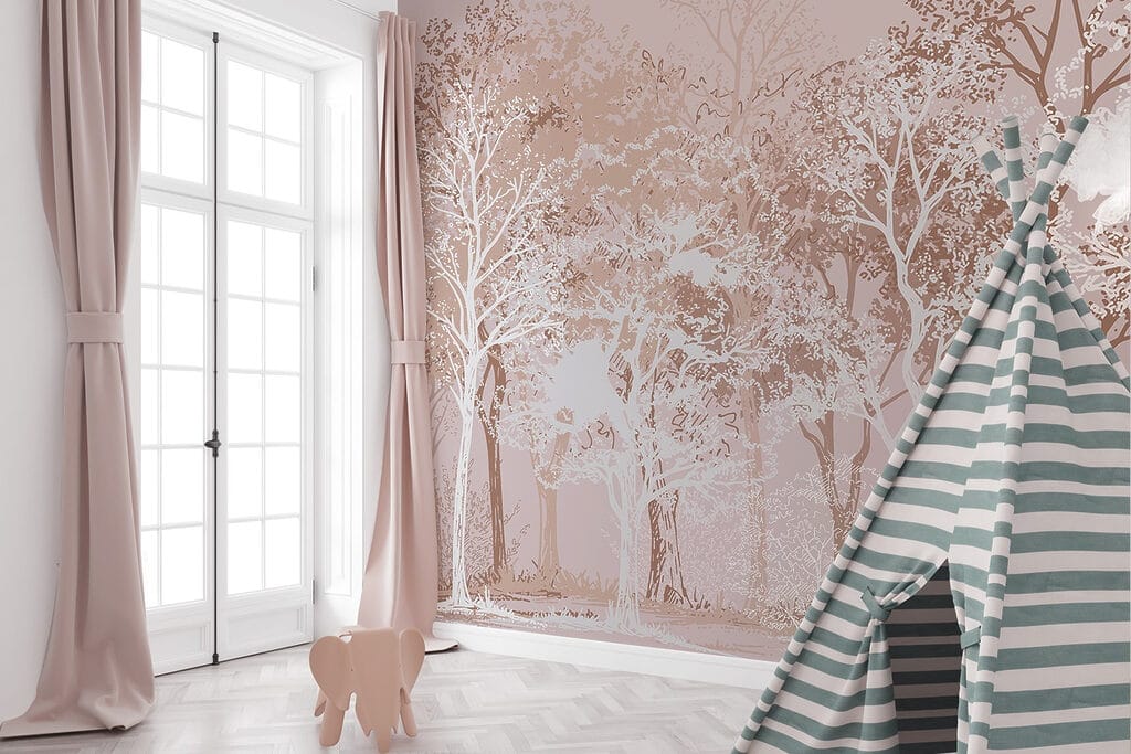 Bäume in kontrastreichen Linien — Interieur 6